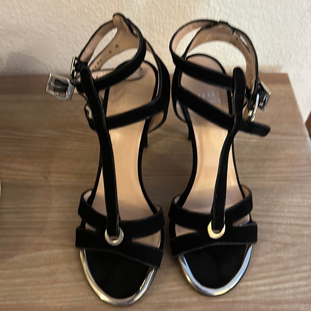 Stuart Weitzman suade heel sandals
